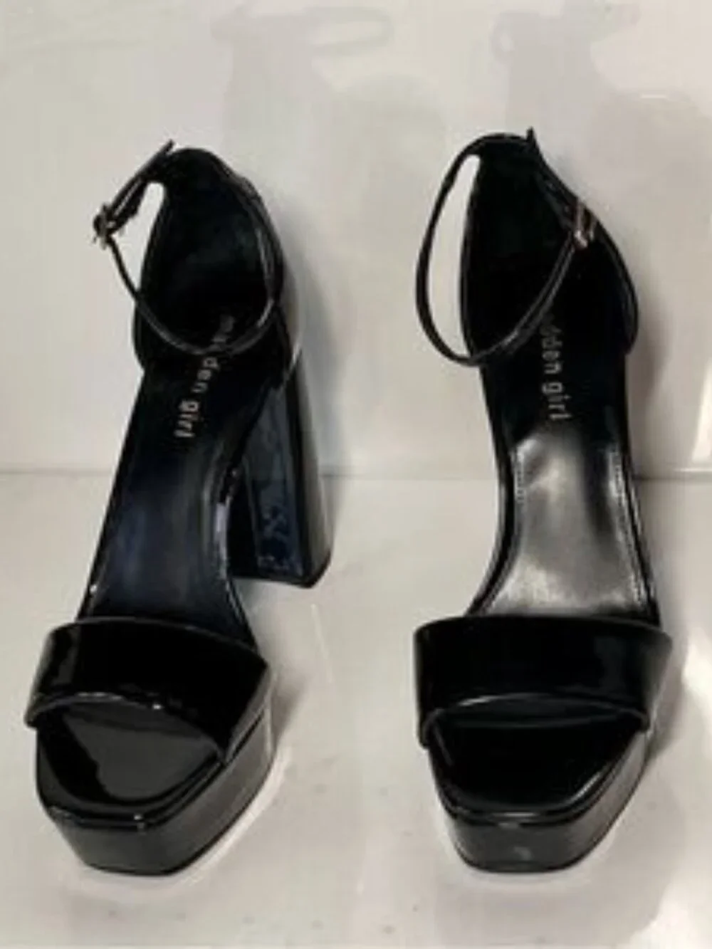 Madden Girl Square-toe ankle-strap platform sandals